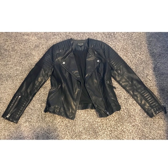 Topshop Rosa Biker Jacket - Picture 2 of 7